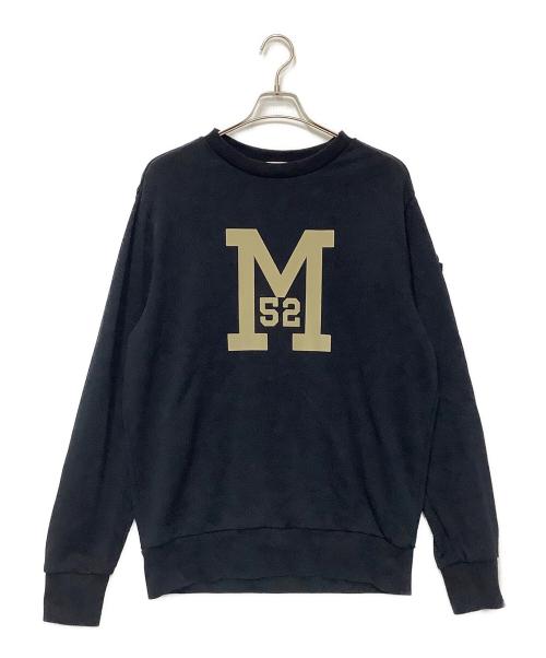 MONCLER（モンクレール）MONCLER (モンクレール) フロッキーロゴスウェット ネイビー サイズ:Lの古着・服飾アイテム