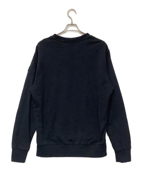 MONCLER（モンクレール）MONCLER (モンクレール) フロッキーロゴスウェット ネイビー サイズ:Lの古着・服飾アイテム