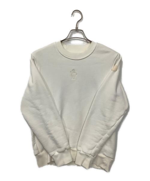 MONCLER（モンクレール）MONCLER (モンクレール) ロゴスウェット ホワイト サイズ:XSの古着・服飾アイテム