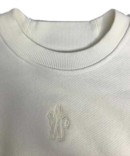 MONCLER（モンクレール）MONCLER (モンクレール) ロゴスウェット ホワイト サイズ:XSの古着・服飾アイテム