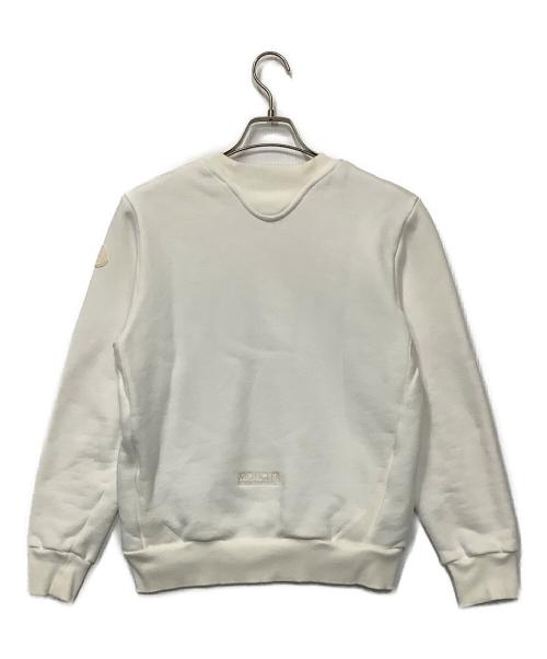 MONCLER（モンクレール）MONCLER (モンクレール) ロゴスウェット ホワイト サイズ:XSの古着・服飾アイテム