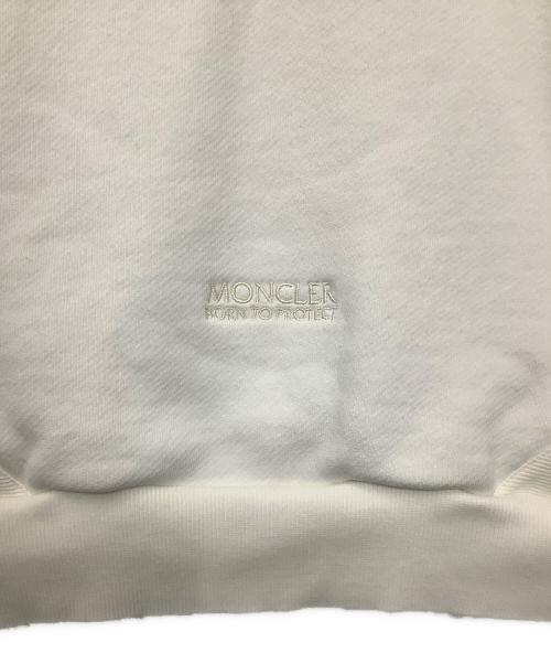 MONCLER（モンクレール）MONCLER (モンクレール) ロゴスウェット ホワイト サイズ:XSの古着・服飾アイテム