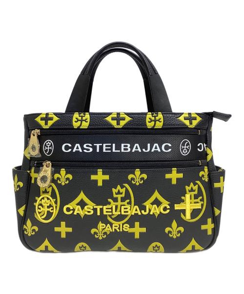 CASTELBAJAC（カステルバジャック）CASTELBAJAC (カステルバジャック) ハンドバッグ ブラック×イエローの古着・服飾アイテム