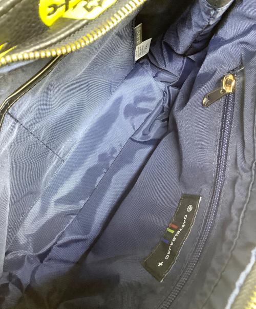 CASTELBAJAC（カステルバジャック）CASTELBAJAC (カステルバジャック) ハンドバッグ ブラック×イエローの古着・服飾アイテム