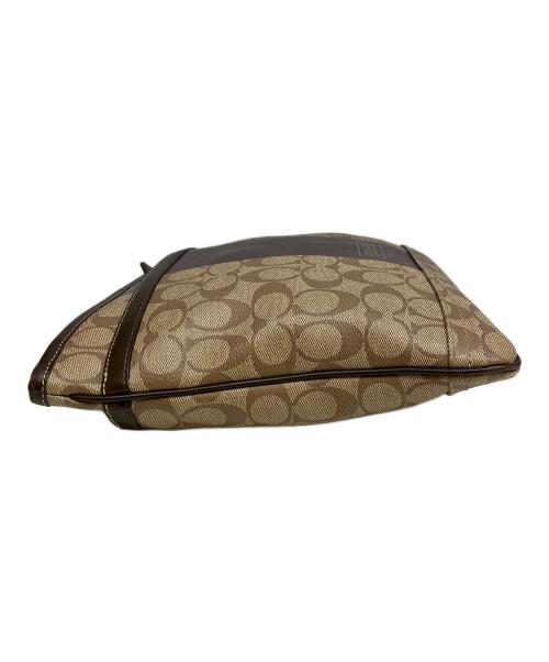 COACH（コーチ）COACH (コーチ) ショルダーバッグ ベージュ×ブラウンの古着・服飾アイテム