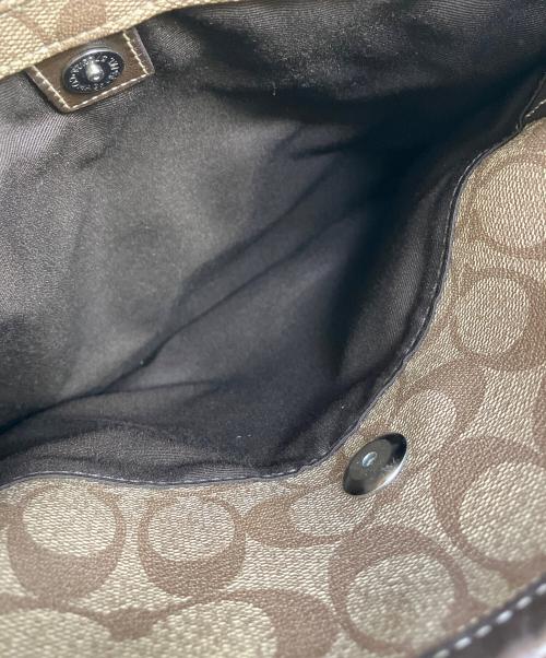 COACH（コーチ）COACH (コーチ) ショルダーバッグ ベージュ×ブラウンの古着・服飾アイテム