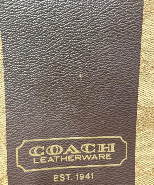 COACH（コーチ）COACH (コーチ) ショルダーバッグ ベージュ×ブラウンの古着・服飾アイテム
