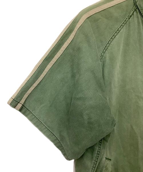 HARLEY-DAVIDSON（ハーレーダビッドソン）HARLEY-DAVIDSON (ハーレーダビッドソン) 半袖ジップアップ カーキ サイズ:Lの古着・服飾アイテム