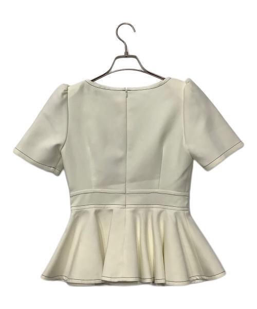 sheller（シェリエ）sheller (シェリエ) 半袖ブラウス アイボリー サイズ:Fの古着・服飾アイテム