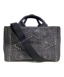 PRADA（プラダ）の古着「カナパ2WAYショルダーバッグ」｜インディゴ