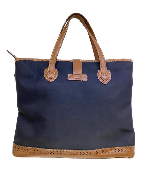LOEWE（ロエベ）LOEWE (ロエベ) トートバッグ ネイビー×ブラウンの古着・服飾アイテム