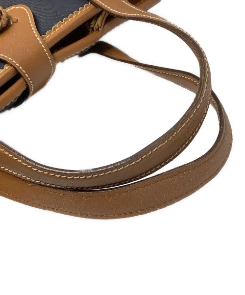 LOEWE（ロエベ）LOEWE (ロエベ) トートバッグ ネイビー×ブラウンの古着・服飾アイテム