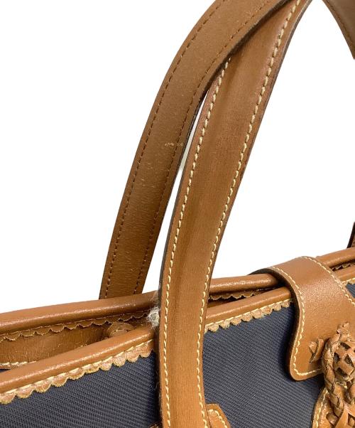 LOEWE（ロエベ）LOEWE (ロエベ) トートバッグ ネイビー×ブラウンの古着・服飾アイテム