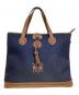 LOEWE（ロエベ）の古着「トートバッグ」｜ネイビー×ブラウン