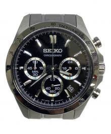 SEIKO（セイコー）の古着「クロノグラフ」｜ブラック