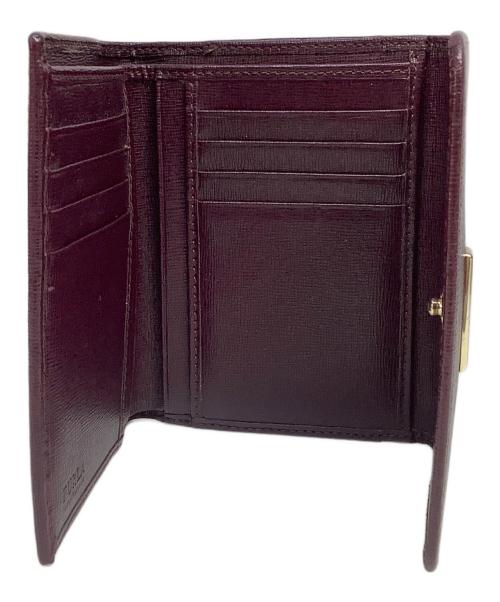 FURLA（フルラ）FURLA (フルラ) 3つ折り財布 パープルの古着・服飾アイテム