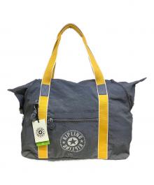 Kipling（キプリング）の古着「ボストンバッグ」｜グレー×イエロー