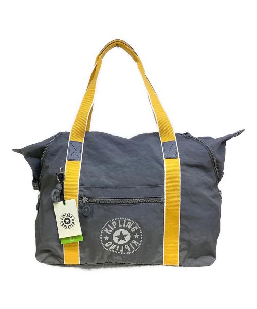 Kipling（キプリング）Kipling (キプリング) ボストンバッグ グレー×イエロー 未使用品の古着・服飾アイテム