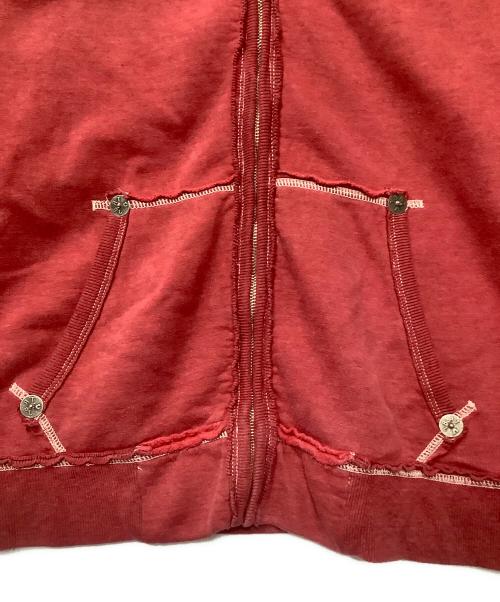 TRUE RELIGION（トゥルー レリジョン）TRUE RELIGION (トゥルー レリジョン) ジップパーカー レッド サイズ:Lの古着・服飾アイテム