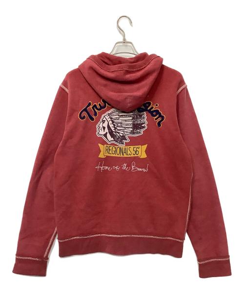 TRUE RELIGION（トゥルー レリジョン）TRUE RELIGION (トゥルー レリジョン) ジップパーカー レッド サイズ:Lの古着・服飾アイテム