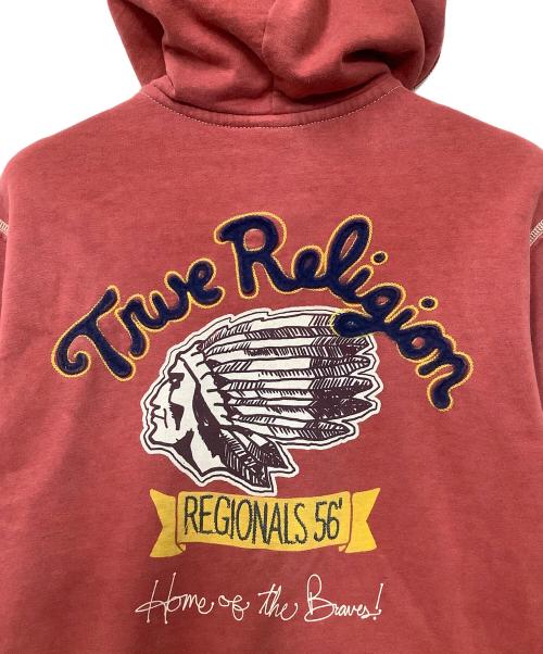 TRUE RELIGION（トゥルー レリジョン）TRUE RELIGION (トゥルー レリジョン) ジップパーカー レッド サイズ:Lの古着・服飾アイテム