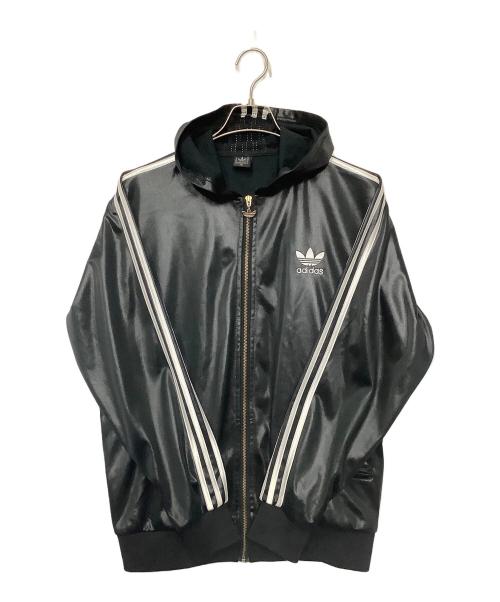 adidas（アディダス）adidas (アディダス) ジップパーカー ブラック サイズ:XLの古着・服飾アイテム
