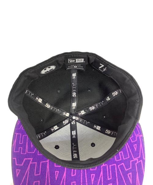 New Era（ニューエラ）New Era (ニューエラ) キャップ ブラック×パープル サイズ:7 1/2の古着・服飾アイテム