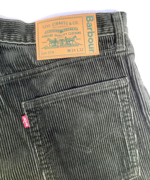 LEVI'S（リーバイス）LEVI'S (リーバイス) Barbour (バブアー) コーデュロイパンツ カーキ サイズ:W34×L32の古着・服飾アイテム