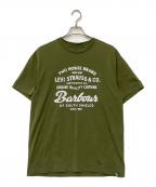 Barbourバブアー）の古着「半袖カットソー」｜カーキ