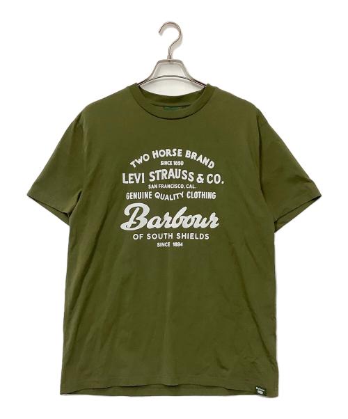 Barbour（バブアー）Barbour (バブアー) 半袖カットソー カーキ サイズ:Mの古着・服飾アイテム