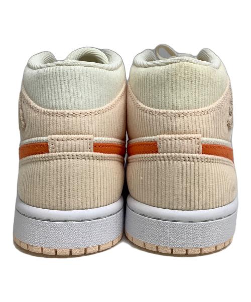 NIKE（ナイキ）NIKE (ナイキ) Air JORDAN 1 MID SE ベージュ×オレンジ サイズ:23cm 未使用品の古着・服飾アイテム