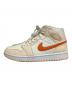 NIKE (ナイキ) Air JORDAN 1 MID SE ベージュ×オレンジ サイズ:23cm 未使用品：7000円