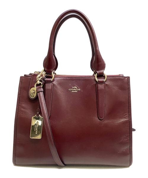 COACH（コーチ）COACH (コーチ) 2WAYショルダーバッグ ワインレッドの古着・服飾アイテム