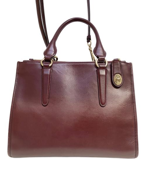 COACH（コーチ）COACH (コーチ) 2WAYショルダーバッグ ワインレッドの古着・服飾アイテム