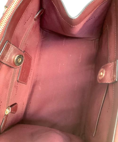 COACH（コーチ）COACH (コーチ) 2WAYショルダーバッグ ワインレッドの古着・服飾アイテム