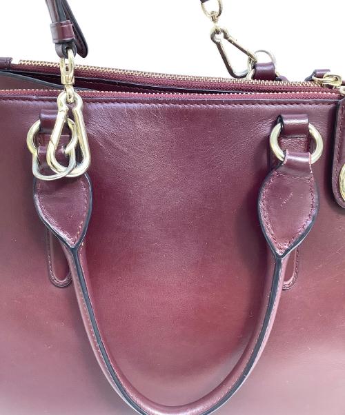 COACH（コーチ）COACH (コーチ) 2WAYショルダーバッグ ワインレッドの古着・服飾アイテム