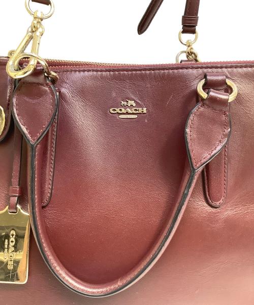 COACH（コーチ）COACH (コーチ) 2WAYショルダーバッグ ワインレッドの古着・服飾アイテム