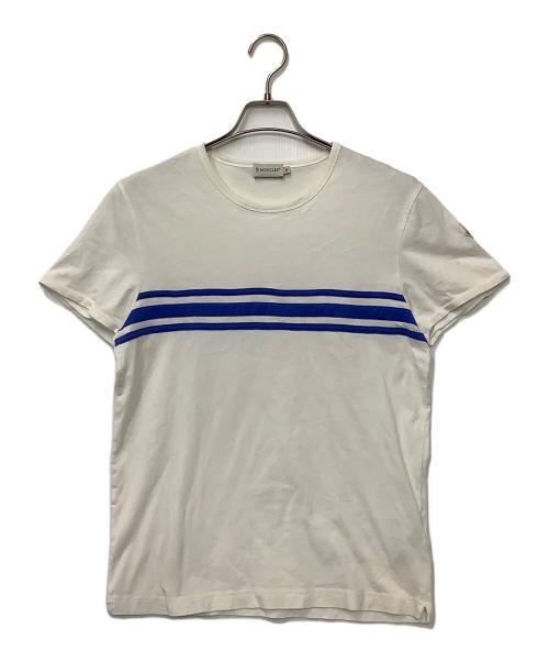 MONCLER（モンクレール）MONCLER (モンクレール) 半袖カットソー ホワイト サイズ:Mの古着・服飾アイテム