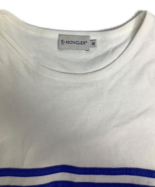 MONCLER（モンクレール）MONCLER (モンクレール) 半袖カットソー ホワイト サイズ:Mの古着・服飾アイテム
