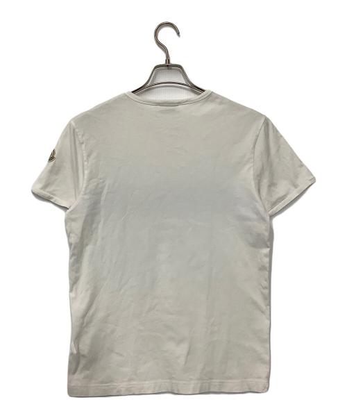 MONCLER（モンクレール）MONCLER (モンクレール) 半袖カットソー ホワイト サイズ:Mの古着・服飾アイテム