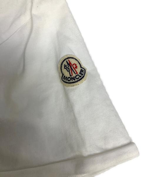 MONCLER（モンクレール）MONCLER (モンクレール) 半袖カットソー ホワイト サイズ:Mの古着・服飾アイテム