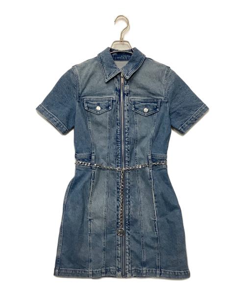 MICHAEL KORS（マイケルコース）MICHAEL KORS (マイケルコース) 半袖ワンピース インディゴ サイズ:S/Pの古着・服飾アイテム