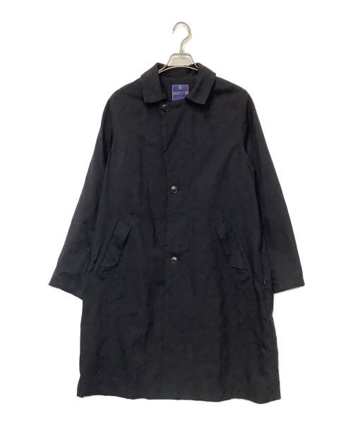 meanswhile（ミーンズワイル）meanswhile (ミーンズワイル) ステンカラーコート ネイビー サイズ:Sの古着・服飾アイテム