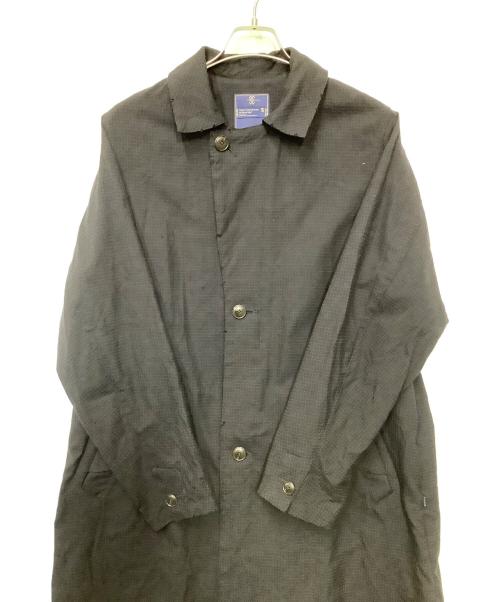 meanswhile（ミーンズワイル）meanswhile (ミーンズワイル) ステンカラーコート ネイビー サイズ:Sの古着・服飾アイテム