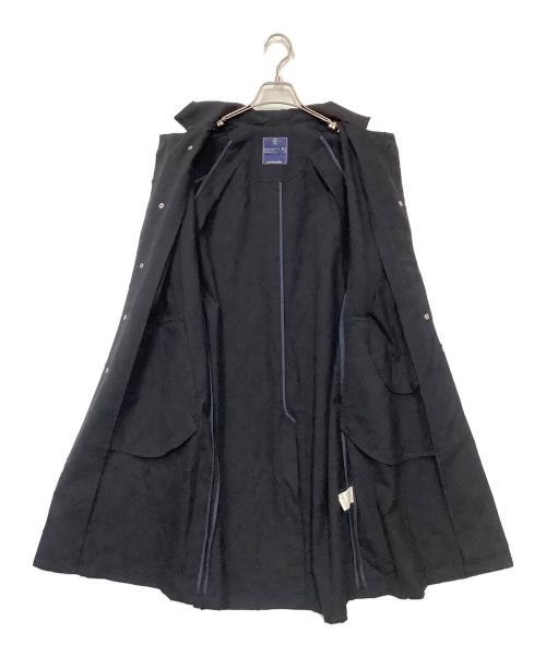 meanswhile（ミーンズワイル）meanswhile (ミーンズワイル) ステンカラーコート ネイビー サイズ:Sの古着・服飾アイテム