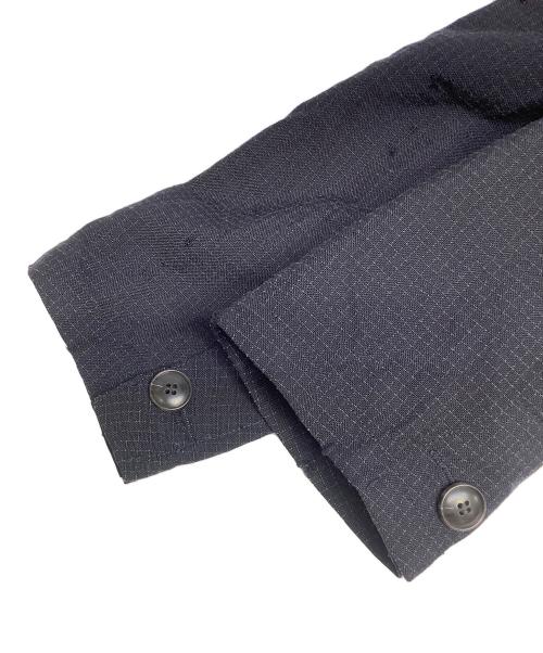 meanswhile（ミーンズワイル）meanswhile (ミーンズワイル) ステンカラーコート ネイビー サイズ:Sの古着・服飾アイテム