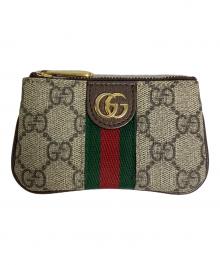 GUCCI（グッチ）の古着「オフィディアキーケース」｜ベージュ×ブラウン