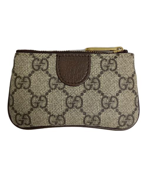 GUCCI（グッチ）GUCCI (グッチ) オフィディアキーケース ベージュ×ブラウンの古着・服飾アイテム