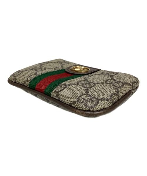 GUCCI（グッチ）GUCCI (グッチ) オフィディアキーケース ベージュ×ブラウンの古着・服飾アイテム