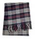 BURBERRY（バーバリー）の古着「ノバチェックカシミヤマフラー」｜ネイビー